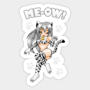 Me-Ow Catgirl Sticker